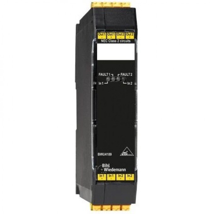 Модуль ограничения мощности 2-канальный BIHL+WIEDEMANN с ограниченной энергией (< 100 Вт) 2-KANALIGES-LEISTUNGSBEGRENZUNGSMODUL,-LIMITED-ENERGY-CIRCUIT-(<-100-W),-IP20 2-KANALIGES-LEISTUNGSBEGRENZUNGSMODUL,-LIMITED-ENERGY-CIRCUIT-(<