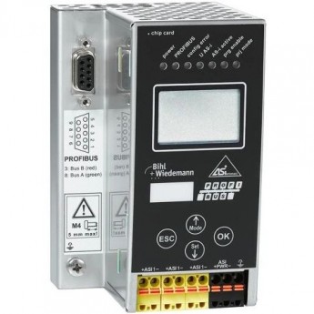 Шлюз ASi-3 PROFIBUS BIHL+WIEDEMANN 24 В с 1 ASi-3 Master, корпус из нержавеющей стали 24-VOLT-ASI-3-PROFIBUS-GATEWAY-IN-EDELSTAHL,-1-ASI-3-MASTER