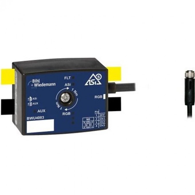 Активный распределитель ASi-5 BIHL+WIEDEMANN с 1 RGB выходом IP67 AKTIVER-VERTEILER-ASI-5,-IP67,-1-RGB-LICHT