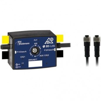 Активный распределитель ASi-5/IO-Link Master BIHL+WIEDEMANN с 2 портами M12, 1 IO-Link Port Class A / 1 IO-Link Port Class B AKTIVER-VERTEILER-ASI-5/IO-LINK-MASTER-MIT-2-PORTS,-IP67,-M12,-1-IO-LINK-PORT-CLASS-A/1-IO-LINK-PORT-CLASS-B