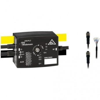 Активный распределитель ASi Motormodul для частотных преобразователей с бинарным управлением Bihl+Wiedemann AKTIVER-VERTEILER-ASI-MOTORMODUL-F?R-FREQUENZUMRICHTER-MIT-BIN?RER-ANSTEUERUNG,-IP67,-1M/2E