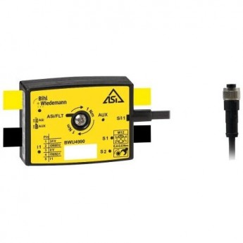 Активный распределитель ASi Safety BIHL+WIEDEMANN 1 вход Safety / 1 вход AKTIVER-VERTEILER-ASI-SAFETY,-IP67,-1SE/1E