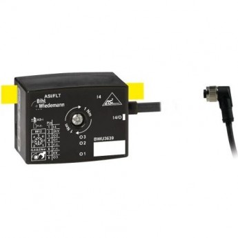 Активный распределитель ASi BIHL+WIEDEMANN IP67, 1 вход/3 выхода AKTIVER-VERTEILER-ASI,-IP67,-1E/3A