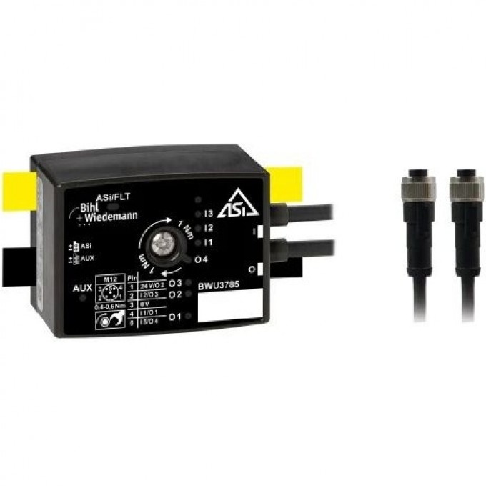 Активный распределитель ASi BIHL+WIEDEMANN IP67 с 3 цифровыми входами и 4 цифровыми выходами AKTIVER-VERTEILER-ASI,-IP67,-3E/4A