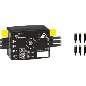 Активный распределитель ASi BIHL+WIEDEMANN 4 цифровых входа / 2 электронных выхода AKTIVER-VERTEILER-ASI,-IP67,-4E/2A