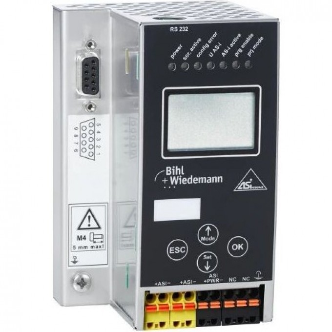 Шлюз ASi-3 Modbus BIHL+WIEDEMANN в корпусе из нержавеющей стали, 1 Master ASI-3-MODBUS-GATEWAY-IN-EDELSTAHL,-1-MASTER