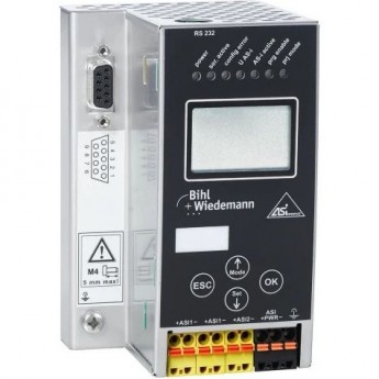 Шлюз ASi-3 Modbus BIHL+WIEDEMANN в корпусе из нержавеющей стали, 2 ASi-3 Master ASI-3-MODBUS-GATEWAY-IN-EDELSTAHL,-2-MASTER