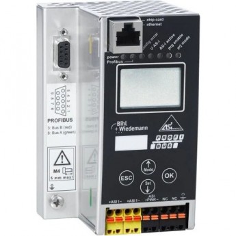 Шлюз ASi-3 PROFIBUS BIHL+WIEDEMANN в корпусе из нержавеющей стали, 1 Master ASI-3-PROFIBUS-GATEWAY-IN-EDELSTAHL,-1-MASTER