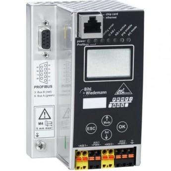 ASi-3 PROFIBUS шлюз BIHL+WIEDEMANN в корпусе из нержавеющей стали, 2 Master ASI-3-PROFIBUS-GATEWAY-IN-EDELSTAHL,-2-MASTER