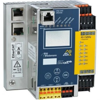 Шлюз ASi-5/ASi-3 Safety over EtherCAT с интегрированным монитором безопасности Bihl+Wiedemann, 1 мастер ASi-5/ASi-3 ASI-5/ASI-3-SAFETY-OVER-ETHERCAT-GATEWAY-MIT-INTEGRIERTEM-SICHERHEITSMONITOR,-1-ASI-5/ASI-3-MASTER