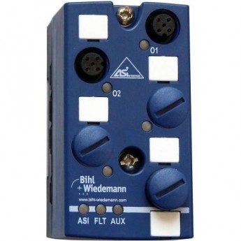 Модуль аналогового вывода ASi BIHL+WIEDEMANN 2 каналаВ M12 ASI-ANALOGAUSGANGSMODUL,-IP67,-M12,-2AA-(0...10V)