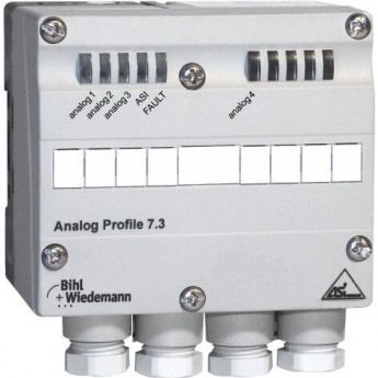 Аналоговый модуль ввода ASi BIHL+WIEDEMANN 4 x Pt100 IP65 ASI-ANALOGEINGANGSMODUL,-IP65,-PG,-4AE-(PT100)