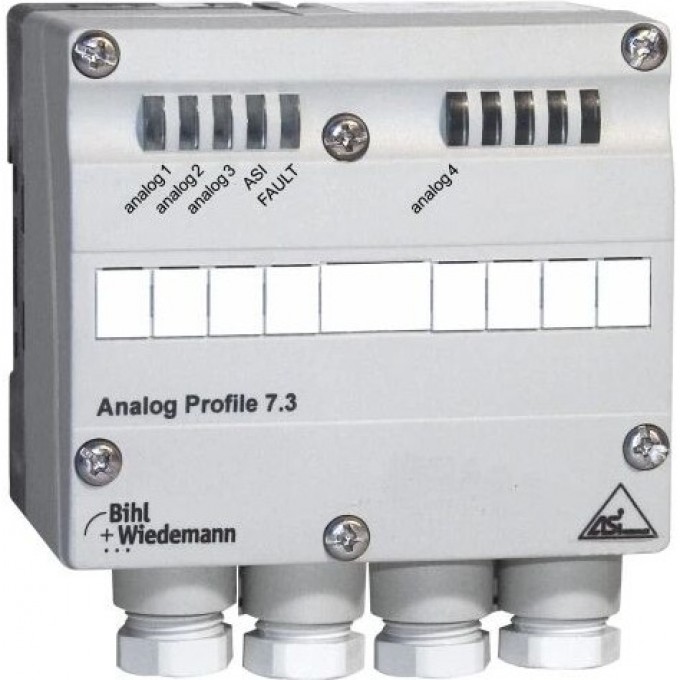Аналоговый модуль ввода ASi BIHL+WIEDEMANN IP65 4 входа Pt1000 ASI-ANALOGEINGANGSMODUL,-IP65,-PG,-4AE-(PT1000)