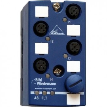 Цифровой модуль ввода ASi BIHL+WIEDEMANN IP67 M12 4 входа ASI-DIGITALEINGANGSMODUL,-IP67,-M12,-4E