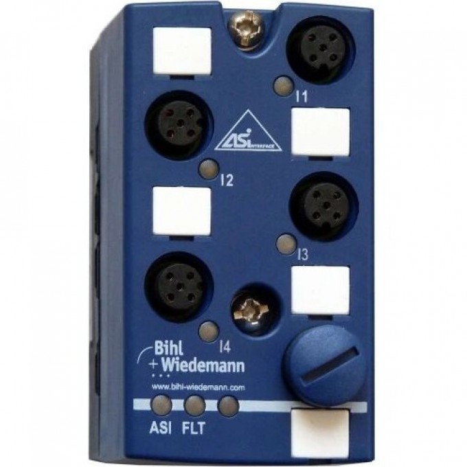 Цифровой модуль ввода ASi BIHL+WIEDEMANN IP67 M12 4 входа ASI-DIGITALEINGANGSMODUL,-IP67,-M12,-4E