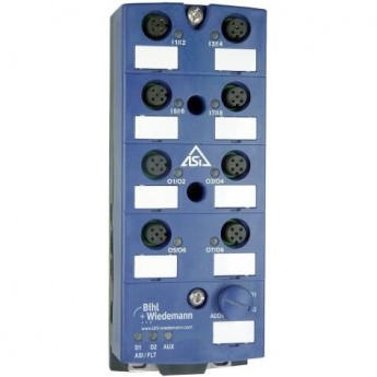 Цифровой модуль ввода-вывода ASi BIHL+WIEDEMANN IP67 M12 8 входов/8 выходов ASI-DIGITALES-E/A-MODUL,-IP67,-M12,-8E/8A