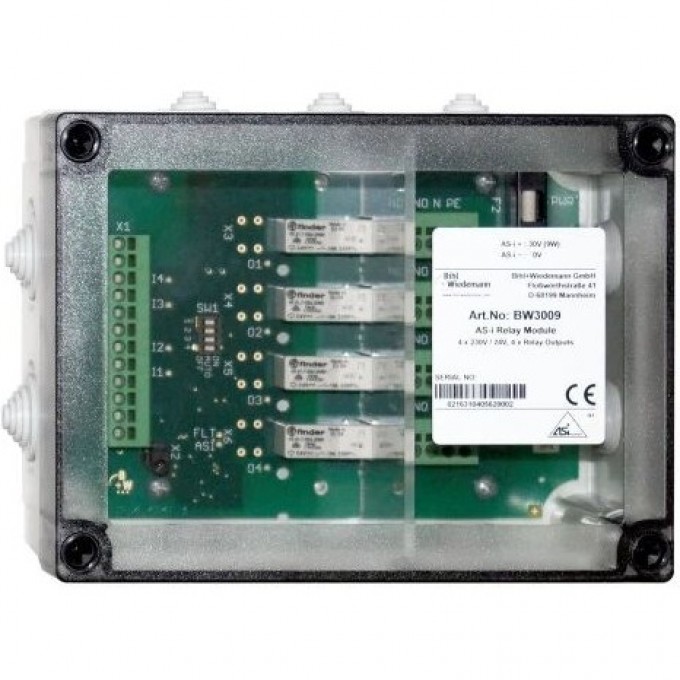 Модуль ASi BIHL+WIEDEMANN для управления 4 приводами заслонок 230 В/24 В ASI-MODUL-ZUR-STEUERUNG-VON-4-X-230-V/24-V-KLAPPENSTELLANTRIEBEN