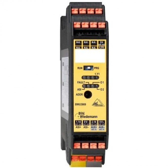 Модуль безопасности ASi BIHL+WIEDEMANN IP20 с 1 безопасным выходом ASI-SAFETY-AUSGANGSMODUL,-IP20,-1SA/1EDM