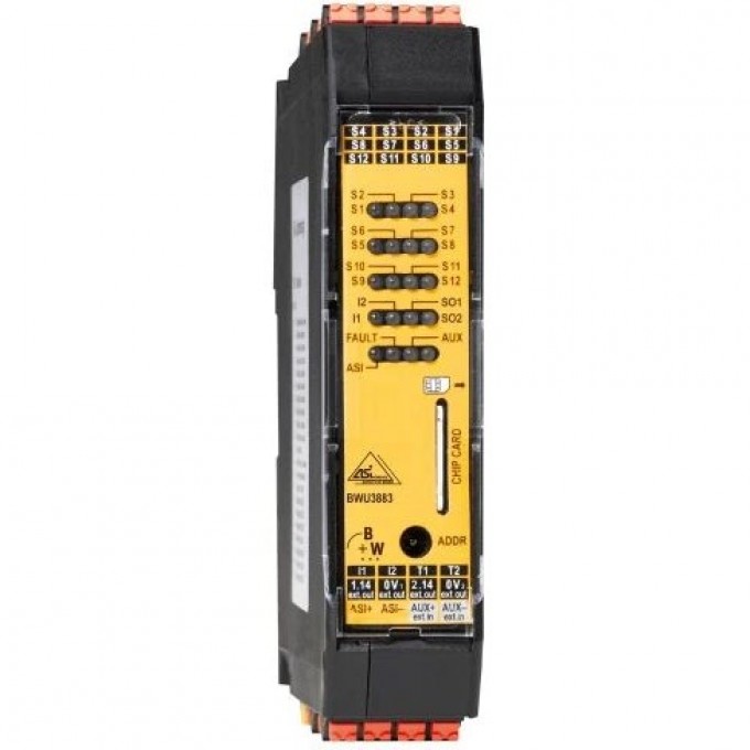 Модуль безопасности ASi BIHL+WIEDEMANN IP20 6 входов/2 выхода ASI-SAFETY-E/A-MODUL,-IP20,-6SE/2SA/2EDM