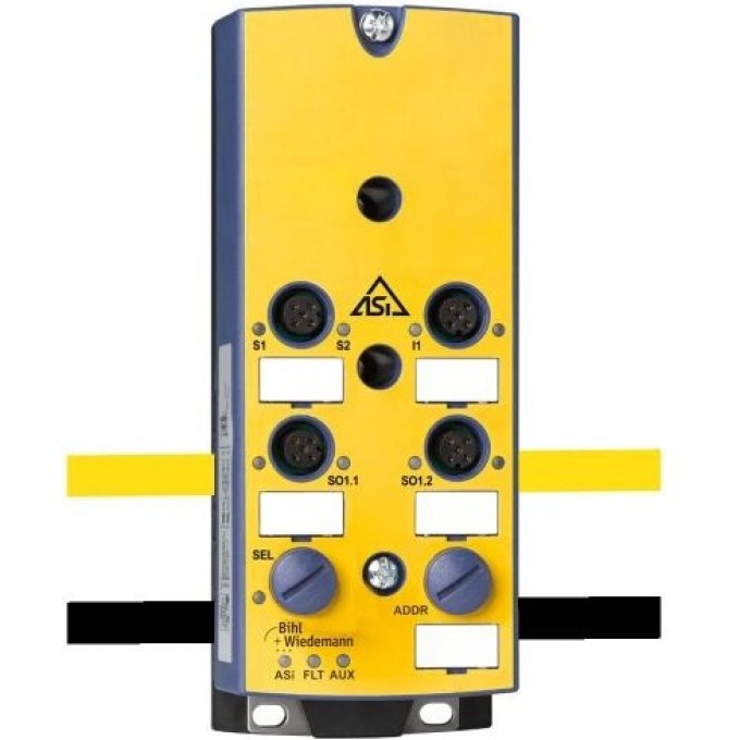 Модуль ввода-вывода безопасности ASi BIHL+WIEDEMANN IP67 M12 с 1SE/1SRA/1E ASI-SAFETY-E/A-MODUL,-IP67,-M12,-1SE/1SRA/1E