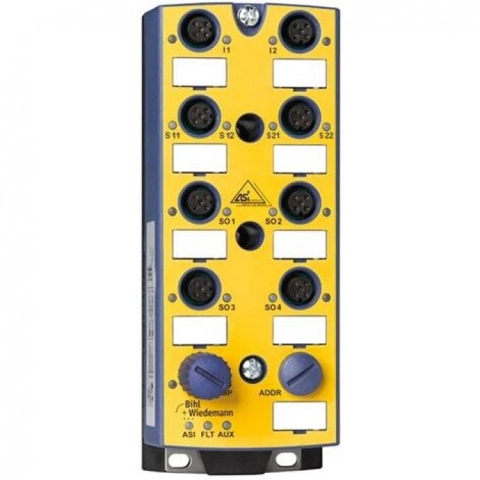Модуль ввода-вывода ASi Safety BIHL+WIEDEMANN 2 безопасных входа / 4 безопасных выхода / 6 входов ASI-SAFETY-E/A-MODUL,-IP67,-M12,-2SE/4SA/6E