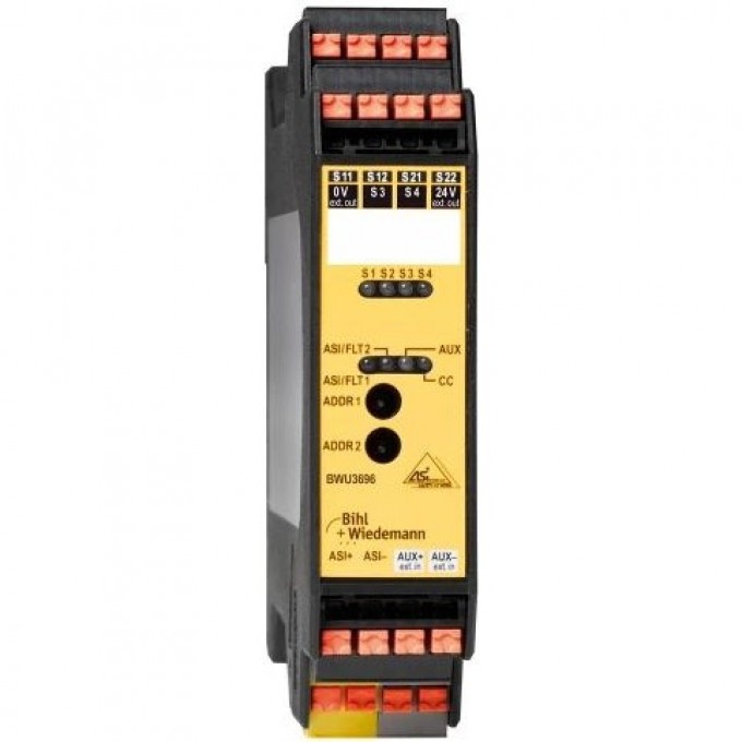 Модуль безопасности ASi BIHL+WIEDEMANN Eingangsmodul IP20 2SE ASI-SAFETY-EINGANGSMODUL,-IP20,-2SE