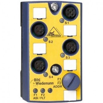 Модуль безопасности ASi BIHL+WIEDEMANN IP67 M12 2SE ASI-SAFETY-EINGANGSMODUL,-IP67,-M12,-2SE