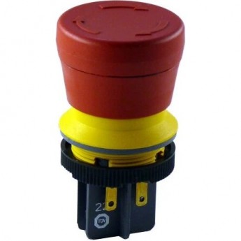 Кнопка аварийной остановки BIHL+WIEDEMANN с подключением Steckschuhanschluss, диаметр 22.3 мм NOT-HALT-TASTER,-STECKSCHUHANSCHLUSS
