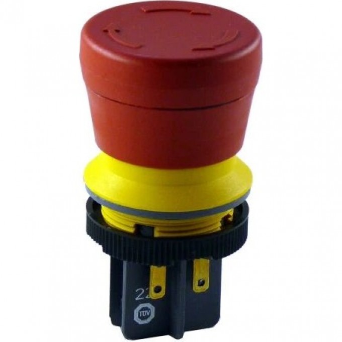 Кнопка аварийной остановки BIHL+WIEDEMANN с подключением Steckschuhanschluss, диаметр 22.3 мм NOT-HALT-TASTER,-STECKSCHUHANSCHLUSS
