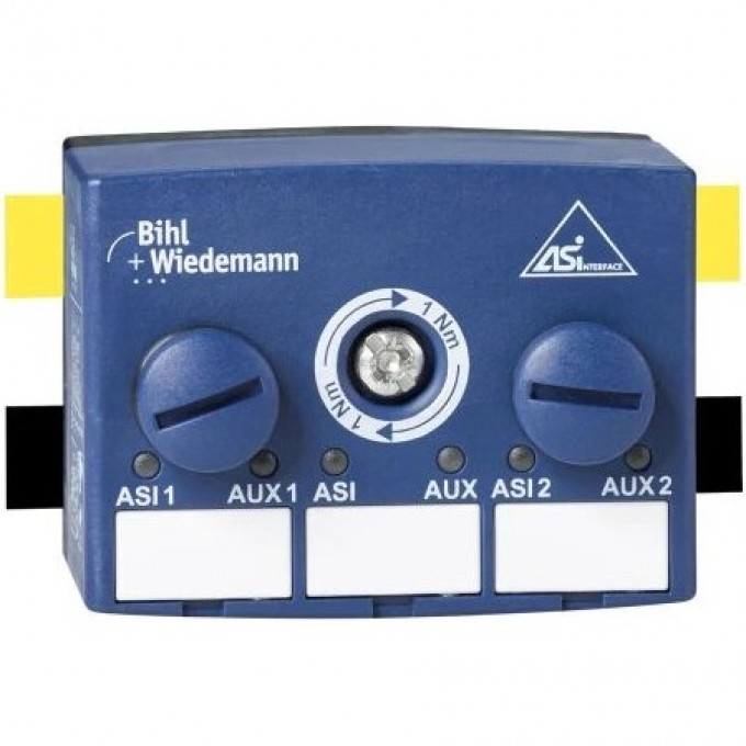 Пассивный распределитель ASi/AUX BIHL+WIEDEMANN с 2 x M12-розетками, 5-контактный, глубина 35 мм ,-IP67 PASSIVVERTEILER-ASI/AUX-AUF-2-X-M12-BUCHSEN,-5-POLIG,-35-MM-TIEF