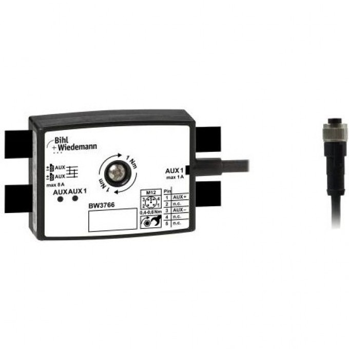 Пассивный распределитель AUX BIHL+WIEDEMANN с 1 x M12-кабельной розеткой, прямой, 5-полюсный, 19 мм -MM-TIEF,-IP67 PASSIVVERTEILER-AUX-AUF-1-X-M12-KABELBUCHSE,-GERADE,-5-POLIG,-19