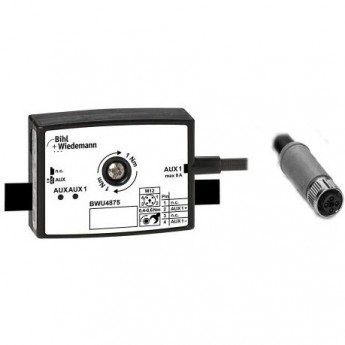 Пассивный распределитель BIHL+WIEDEMANN AUX на 1 x M12-кабельную розетку, прямая, T-кодированная, 4-полюсная, 25 мм глубокий PASSIVVERTEILER-AUX-AUF-1-X-M12-KABELBUCHSE,-GERADE,-T-KODIERT,-4-POLIG,-25-MM-TIEF,-IP67