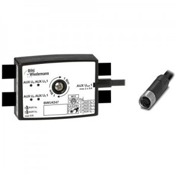 Пассивный распределитель AUX BIHL+WIEDEMANN с 1 x M12 Power-кабельной розеткой, прямой, L-кодированный, 4-полюсный, 25 мм глубокий PASSIVVERTEILER-AUX-AUF-1-X-M12-POWER-KABELBUCHSE,-GERADE,-L-KODIERT,-4-POLIG,-25-MM-TIEF,-IP67