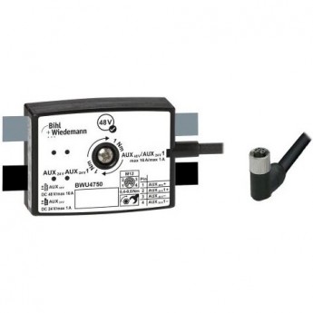 Пассивный распределитель BIHL+WIEDEMANN AUX на 1 x M12 Power-кабельную розетку, угловой, L-кодированный, 4-полюсный, глубина 25 мм PASSIVVERTEILER-AUX-AUF-1-X-M12-POWER-KABELBUCHSE,-GEWINKELT,-L-KODIERT,-4-POLIG,-25-MM-TIEF,-IP67