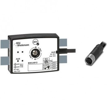 Пассивный распределитель BIHL+WIEDEMANN AUX 16 А, 1 x M12-Power-кабельная розетка, прямая, L-кодированная, 4-полюсная, 25 мм PASSIVVERTEILER-AUX,-16-A,-AUF-1-X-M12-POWER-KABELBUCHSE,-GERADE,-L-KODIERT,-4-POLIG,-25-MM-TIEF,-IP67