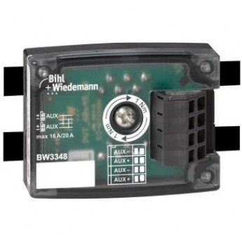 Пассивный распределитель AUX BIHL+WIEDEMANN 16A/20A на 4 пружинных клеммы 2.5 мм², глубина 29 мм PASSIVVERTEILER-AUX,-16A/20A-AUF-4-X-FEDERZUGKLEMMEN-2,5-MM?,-29-MM-TIEF,-IP20