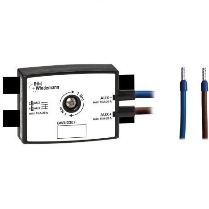 Пассивный распределитель BIHL+WIEDEMANN AUX 16А/20А, 19 мм глубиной, IP67 67 PASSIVVERTEILER-AUX,-16A/20A,-EINSPEISEVERTEILER,-19-MM-TIEF,-IP