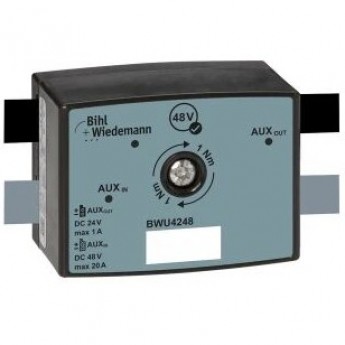 Преобразователь напряжения BIHL+WIEDEMANN 48 В/24 В, 1 А, профильный кабель AUX 48 В на AUX 24 В, 35 мм SPANNUNGSWANDLER-48-V/24-V,-1-A,-AUX-48-V-PROFILKABEL-AUF-AUX-24-V-PROFILKABEL,-35-MM,-IP67